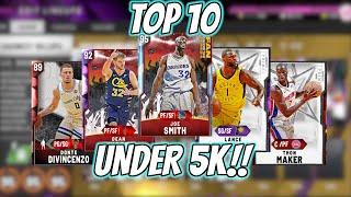 NBA 2K20 MYTEAM TOP 10 PLAYERS UNDER 5K MT!! THE BEST BUDGET CARDS YOU CAN BUY!!