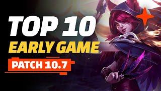 Top 10 Early Game Traits Champions and Items - Teamfight Tactics Patch 10.7