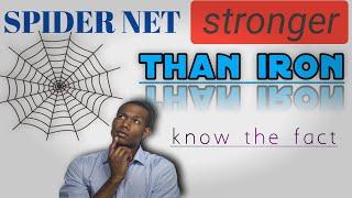 Which is strong iron or spider web? | Know the fact | 10 interesting fact ||