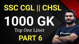 9:30 PM - Top 1000 GK in Hindi (P-6) | GK For SSC CGL,CHSL | GK in Hindi By Saurabh Sir | One Liner