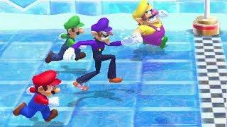 Mario Party 10 Minigames - Wario vs Waluigi vs Mario vs Luigi (Master CPU)