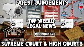 #40. Top Legal News| Latest Judgements| Supreme court & High Courts| 1st week of Dec. 2020