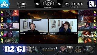 Cloud 9 vs Evil Geniuses - Game 1 | Round 2 PlayOffs S10 LCS Spring 2020 | C9 vs EG G1