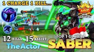 The Forgotten 1 Hit Combo Assassin?! | Top 1 Global Saber by TheActor ~ Mobile Legends