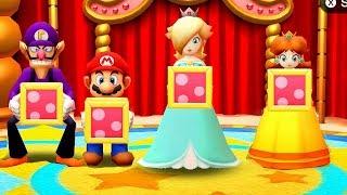 Party The Top 100 - MiniGames - Mario Vs Princess Rosalina Vs Daisy Vs Waluigi