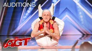 Contortionist Roman Kricheli Squeezes into a TINY Box! - America's Got Talent 2021