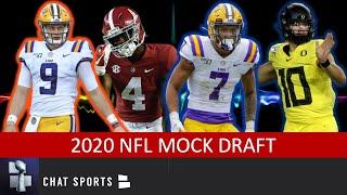 2020 NFL Mock Draft: 1st And 2nd Round Projections Ft. Joe Burrow, Justin Herbert & Jerry Jeudy