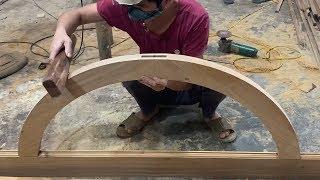 How To Connecting Half Of The Wooden Circle -Woodworking Information