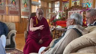 Chief Minister Nitish Kumar meets His Holiness the Dalai Lama