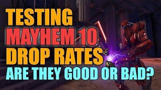 Borderlands 3 Testing Mayhem 10 Drop Rates | Are They Good or Bad?