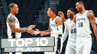 Top 10 San Antonio Spurs Plays of The Year! 