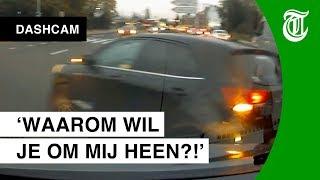 Heethoofd door het lint na bizarre crash - DASHCAM #133