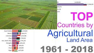 Top Countries by Agricultural Land Area 1961 to 2018