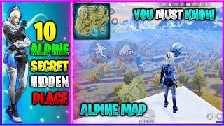 Top 10 New Hidden Place In Alpine Map Free Fire| ALPINE MAP SECRET PLACE | ALPINE MAP TIPS & TRICKS