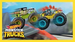 MONSTER TRUCKS VOLCANIC CLIFF TOURNAMENT! | Monster Trucks | Hot Wheels