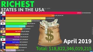 Top 10 RICHEST States in the USA