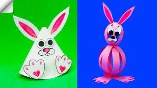 5 DIY paper RABBIT - Easter crafts ideas