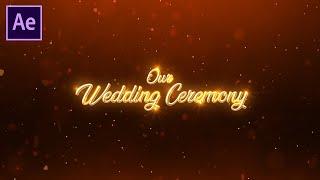 Golden Wedding Title In After Effects | After Effects Tutorial | Effect For You