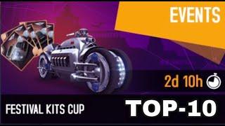 Asphalt 8, Festival Kits Cup, Clifftop Run, Dodge Tomahawk Top - 10