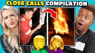 College Kids React to the CRAZIEST Close Calls Compilation (Will They Fail?)