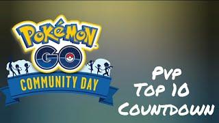 Pokemon Go pvp top 10 community day countdown