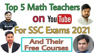 Top 5 Math Teachers on Youtube for SSC Exams 2021