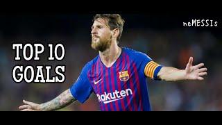 TOP 10 Goals scored by Lionel Messi for Barcelona