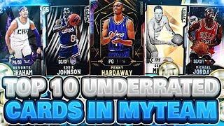 TOP 10 MOST UNDERRATED CARDS IN NBA 2K20 MYTEAM! YOU NEED TO BUY THESE HIDDEN GEMS ASAP