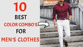 10 Simple Color Combinations For Men's Clothes 2021 | BEST Colors Of Men's Clothes | Men's Fashion!