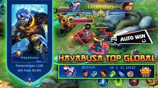 HAYABUSA TOP GLOBAL FAST HAND = AUTO WIN RANKED | Hayabusa Mobile Legends Gameplay