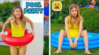 POOL PARTY PRANK! Best Summer DIY Pranks Ideas on Friends