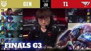 T1 vs GEN - Game 3 | Grand Finals Playoffs S10 LCK Spring 2020 | T1 vs Gen.G G3