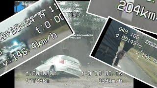 200+ km/h long Police BMW 535d unmarked chase top speed Sweden BMW 118 driver flees from Police stop