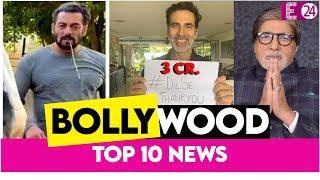 Top 10 Bollywood News || Salman ने अपने घोड़े के साथ किया Breakfast,Akshay ने किया 3 करोड़ का महादान