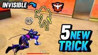 TOP 5 AMAZING TRICKS FREE FIRE | TRAINING MODE HIDDEN PLACE - GARENA FREE FIRE