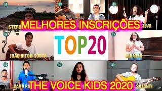 TOP 20 MELHORES INSCRIÇÕES PARA O THE VOICE KIDS BRASIL 2020 - QUINTA TEMPORADA  [ JP_PROD´S ]