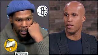 Richard Jefferson reacts to Kevin Durant's exchange with Michael Rapaport | The Jump