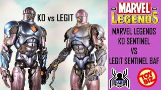 Marvel Legends KO SENTINEL vs ToyBiz Sentinel BAF Comparison Video