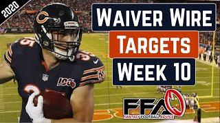 Top Waiver Wire Targets - Week 10 - 2020 Fantasy Football Advice