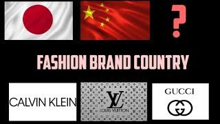 Top 10 Fashion Brands origin Country