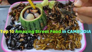 Top 10 Amazing Street Food in Cambodia - Scare street food