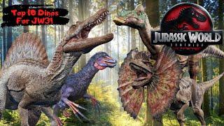 Top 10 Dinosaurs That NEED To Be In Jurassic World 3! ---- Jurassic Collector