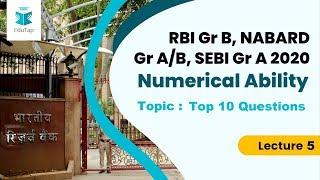 Lecture 5 | Top 10 Questions | NABARD Gr A/B | RBI Gr B | SEBI Gr A| 2020