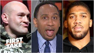 Stephen A. has a problem with the Tyson Fury vs. Anthony Joshua two-fight deal | First Take