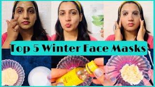 Top 5 Face Masks for DRY & ITCHY Skin in WINTERS|| Best for DRY SKIN|| Stay Beautiful