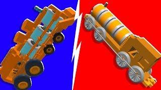 Noob VS. Pro Train Building Challenge - Scrap Mechanic | JeromeACE