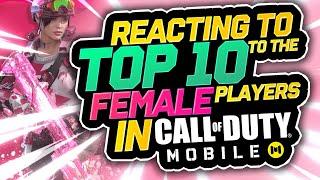 CODM | Top 10 Female Players | Reacting w/ Angels