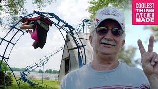 Man Builds Backyard Roller Coasters - COOLEST THING I'VE EVER MADE