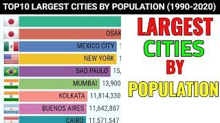 Top 10 Largest Cities In The World By Population (1990-2020)