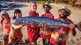 Goan Boys - Making 100Kgs Big King Fish Fry